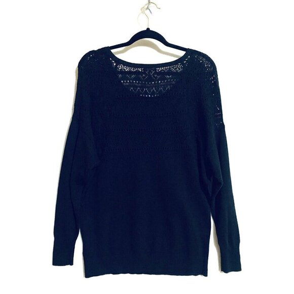 Urban Outfitters Pins And Needles Womens Large Dolman Sleeve Crochet Sweater - Picture 4 of 7